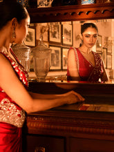 Silver Zardosi Jacket Stitched Saree